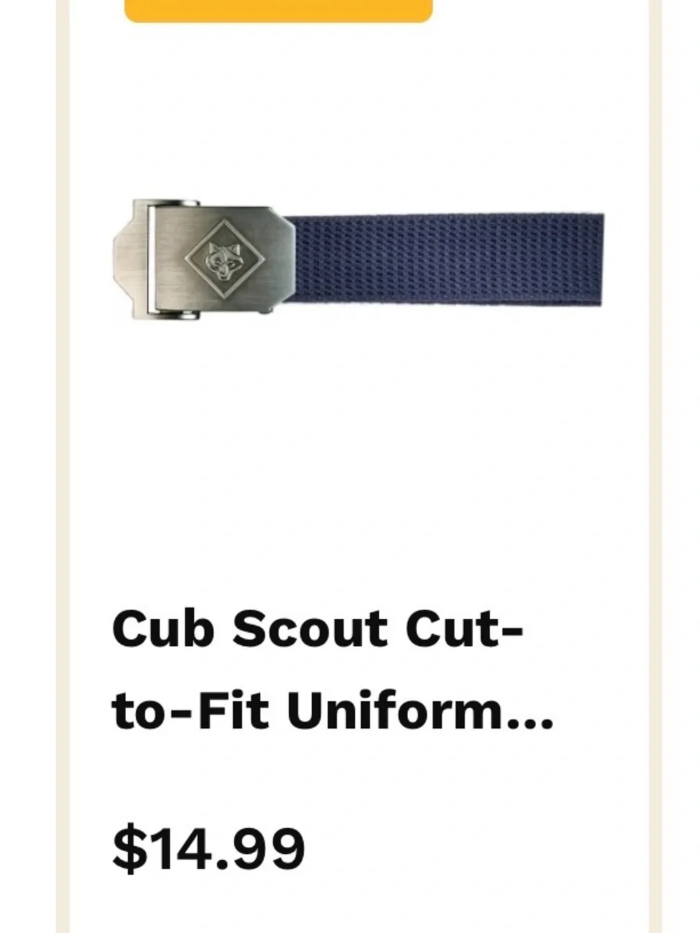 Scout Royal Blue Webbing Suspenders with Metal Clips
